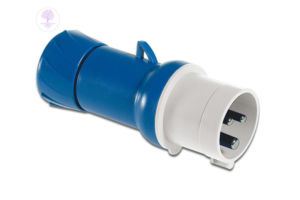 2P + E, 16 A, 200...250VAC, IP44 Weatherproof Industrial Socket, straight, Schneider PratiKa wander plug 