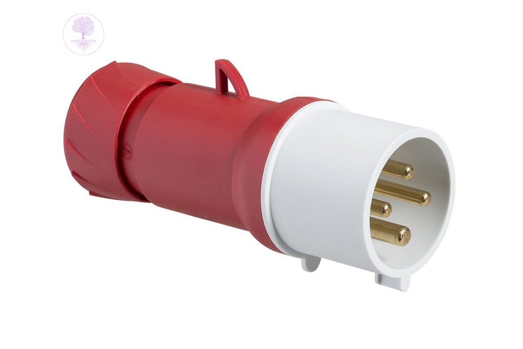 3P + E, 32 A, 380...415VAC, IP44 Weatherproof Industrial Socket, straight, Schneider PratiKa wander plug 