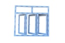 (2.5' x 2.5'), ALADDIN UPVC Casement Window 