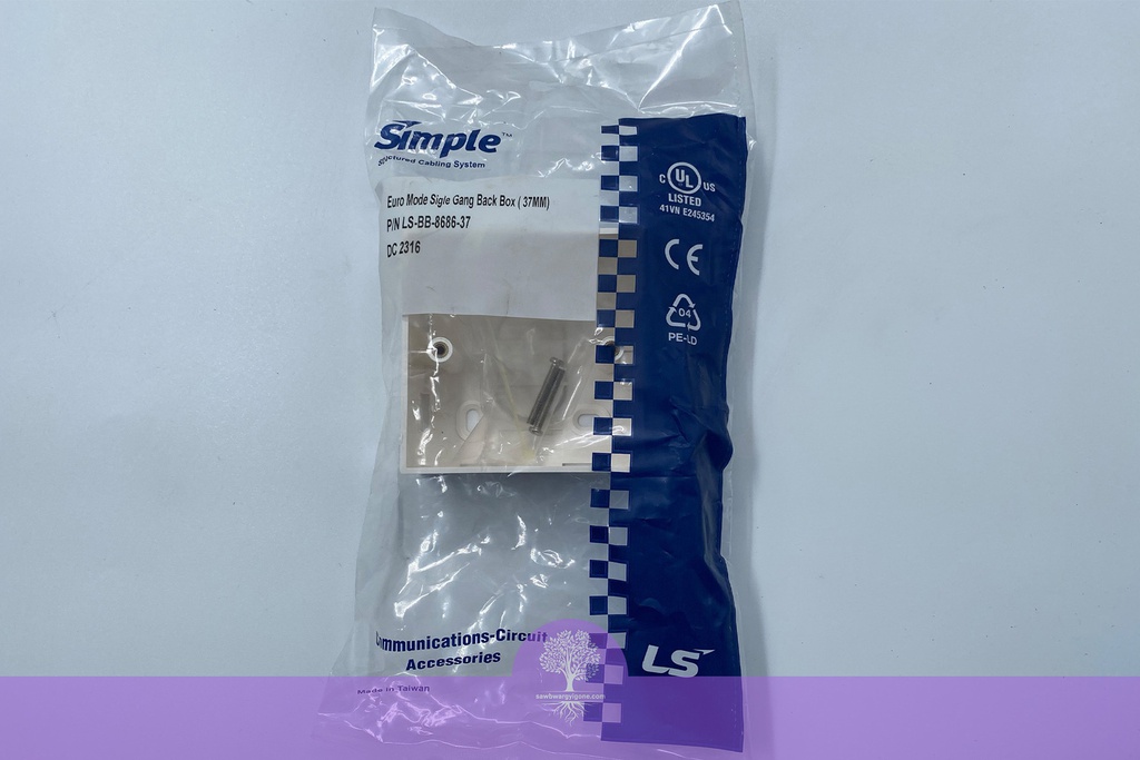 Square Type LS Simple Single Gang Back Box 