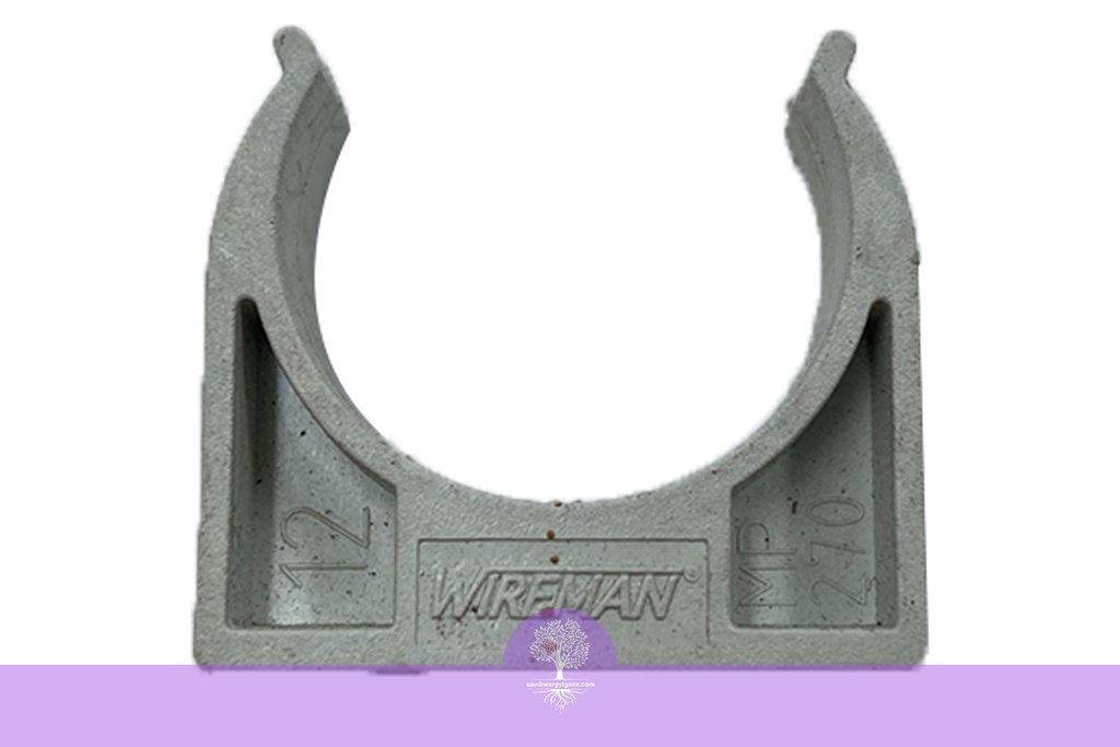 25mm, WIREMAN, Spring Clip Saddle (White)