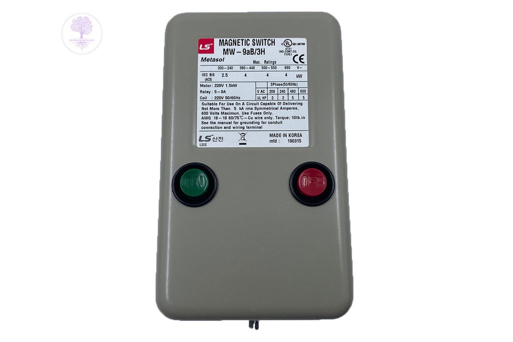 8.5A, MW-9aB, MCB, LS IS AC220V 50/60Hz SCREW 1a 3H (Metasol) EXP (MW9AB-30-10-M7-8.5A-3H)  