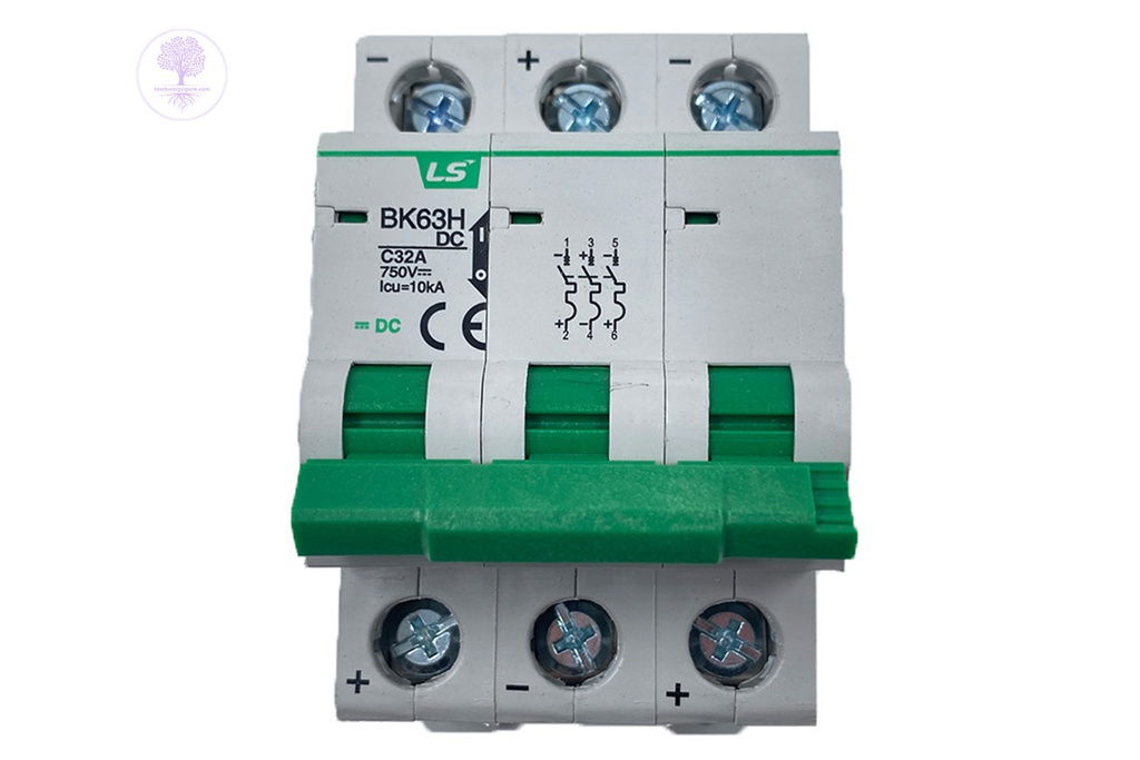 3P, C40A BK63H-DC, MCB-DC, LS IS         