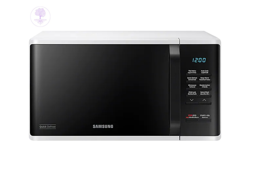 23 L, Samsung, Solo, Microwave Oven-Food warmer, MS23K3513AW/ST