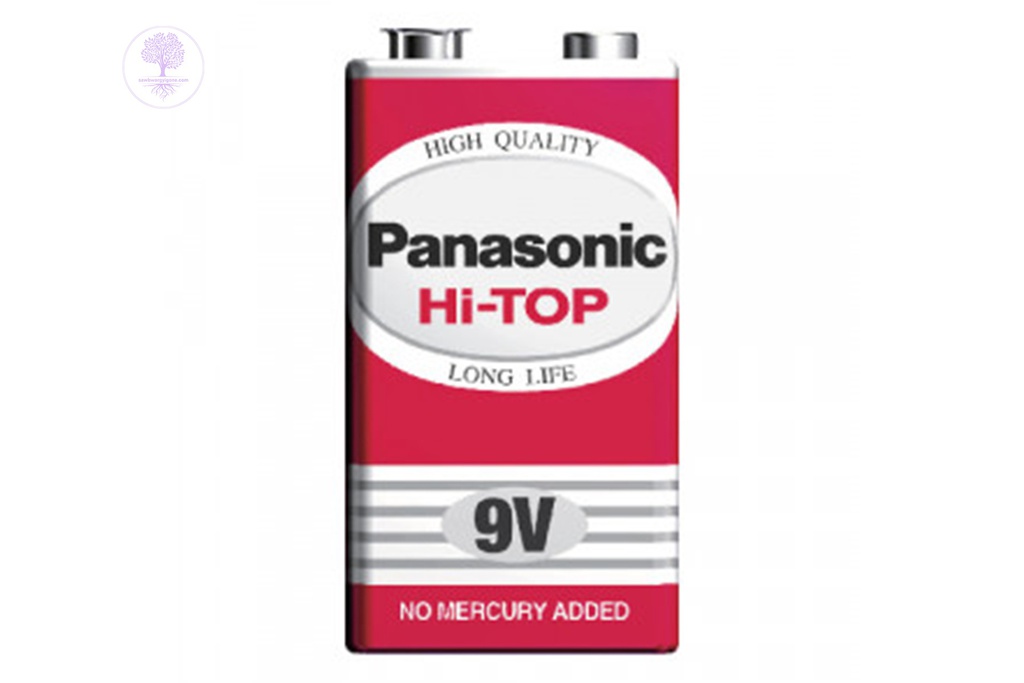 6F22DT/1S, 9V, Panasonic, Hi-Top Battery (Red) (1Pcs)