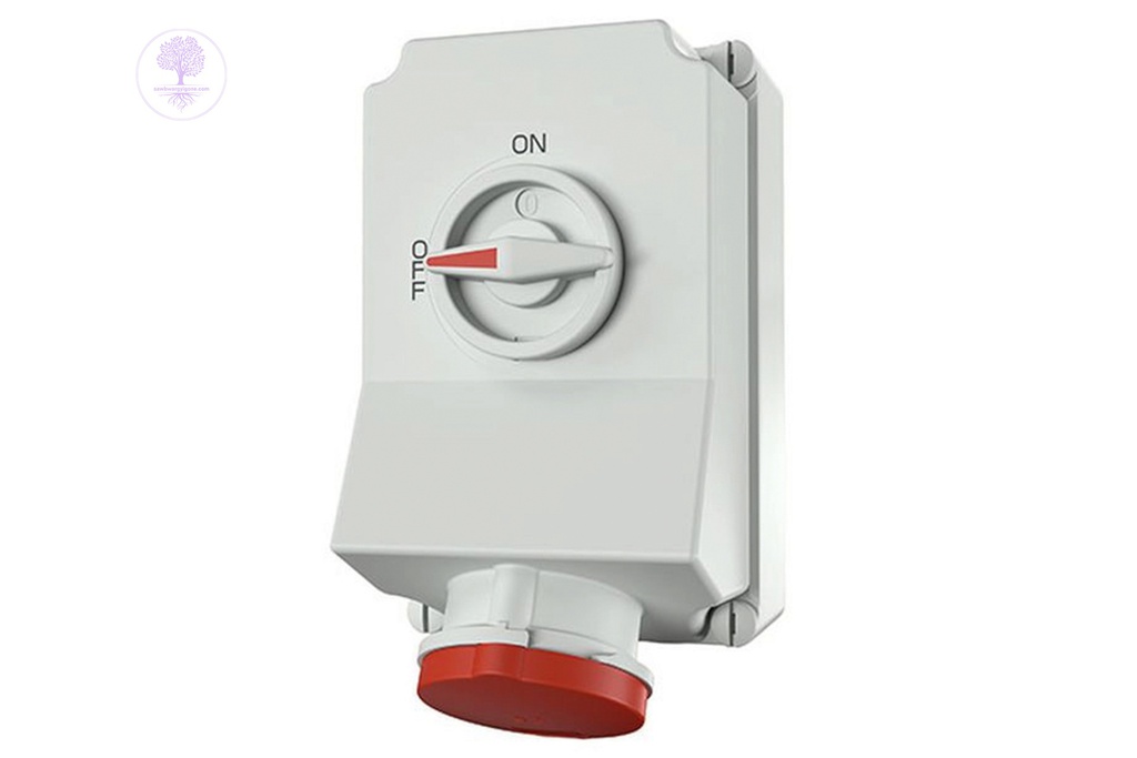 5P, 63A, 400V, Mennekes CEE Wall Mounted Socket with Mechanical DUO‐interlock ‐ IP 44 IP 67