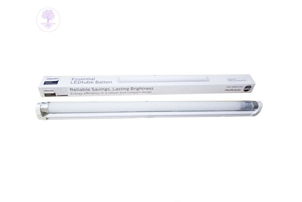 8W, 6500K, PHILIPS, 4th LED T8 Batten Light with Frame (Cool White)