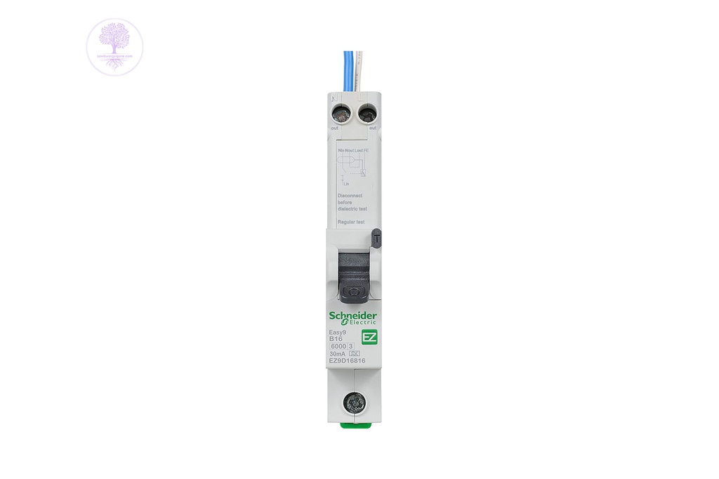 1P+Ns, 16A, B-Curve, 6000A, 30mA Schneider Easy9 RCBO