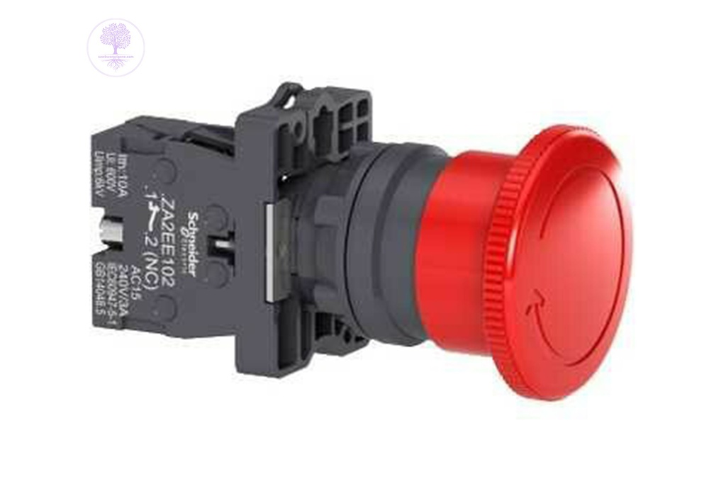 1NC, Dia40mm, Turn to Release, Red, Schneider Emergency Switching off Push Botton