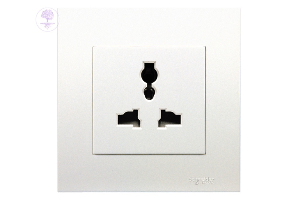 1Gang, 3Pin, 13A, 250V, Schneider Universal Socket