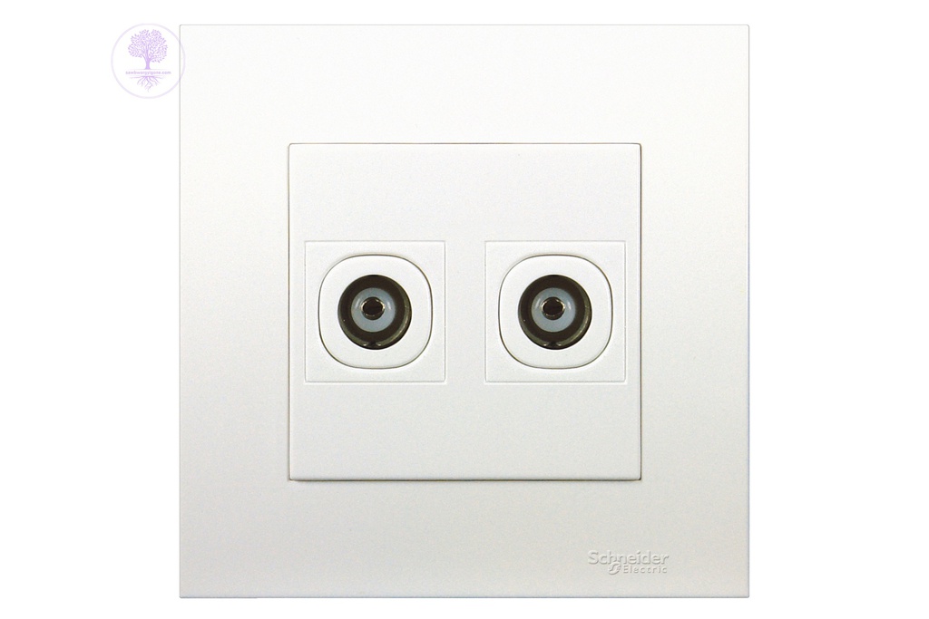 2Gang Schneider TV Co-Axial Outlet