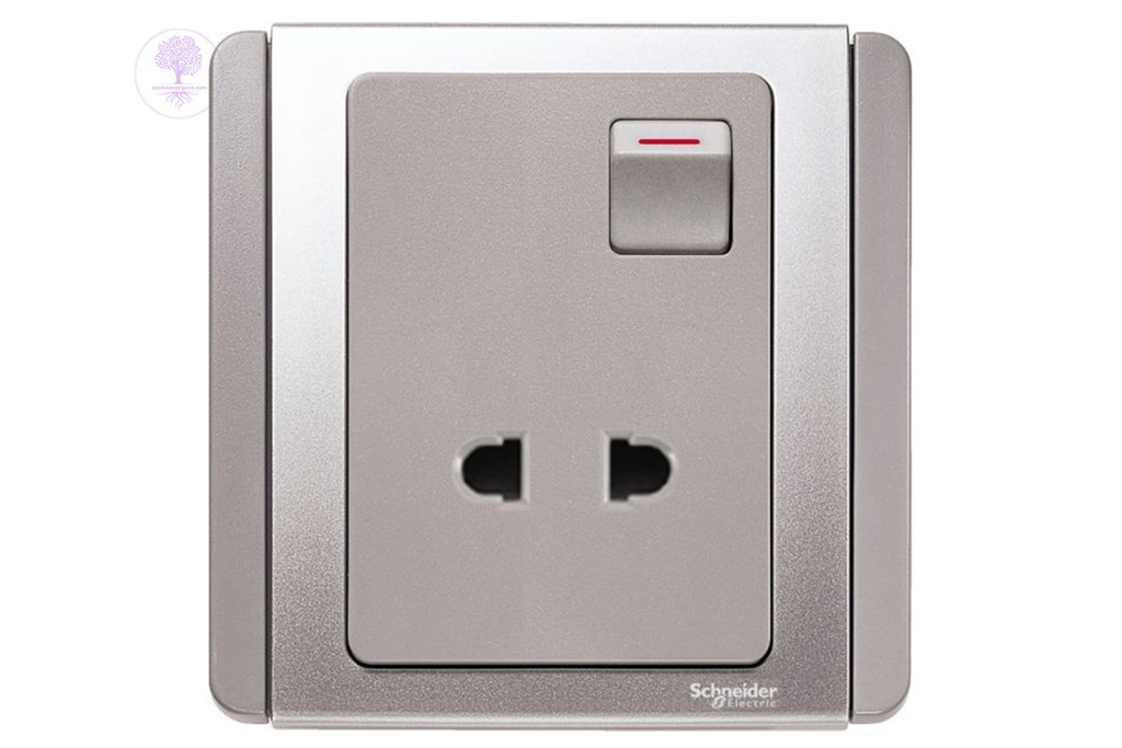 2Gang, 2P, 10A, Schneider Universal Switched Socket Outlet