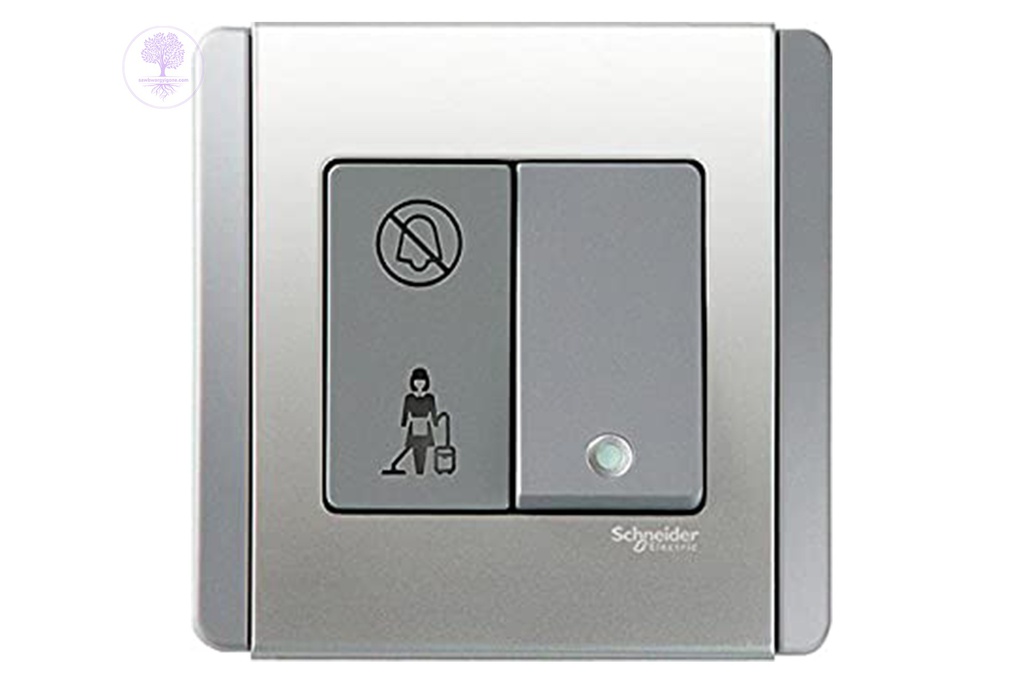 1Gang, with Illuminated "DoNotDisturb&PleaseCleanUp", Schneider Bell Push Switch 