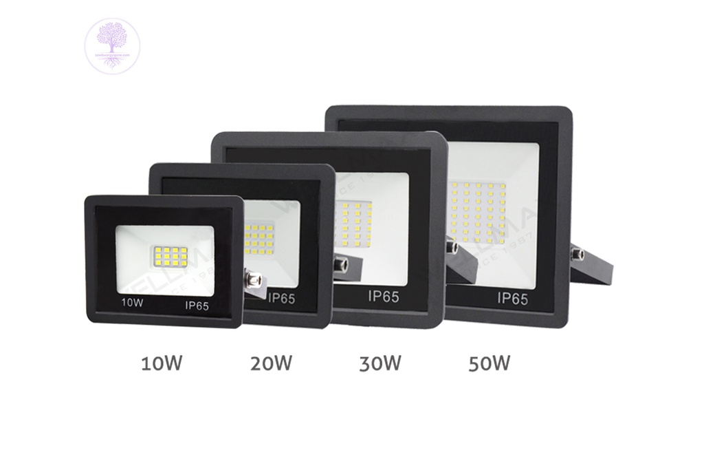 10W WELLMAX Slim Led flood light with frame; 90lm/w;linear driver