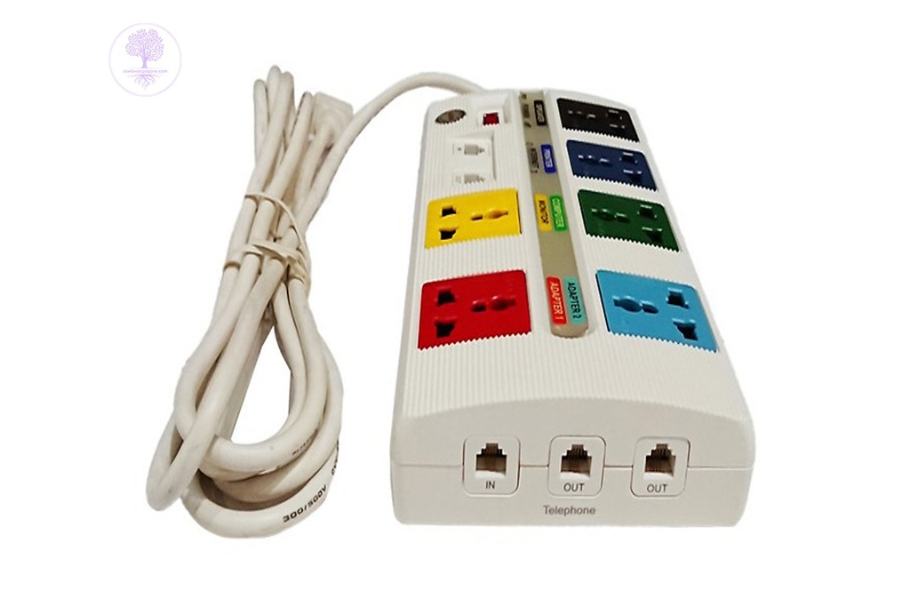 6 OFFICE-3W, 3 x 3m, LiOA, 6 Universal outlets socket