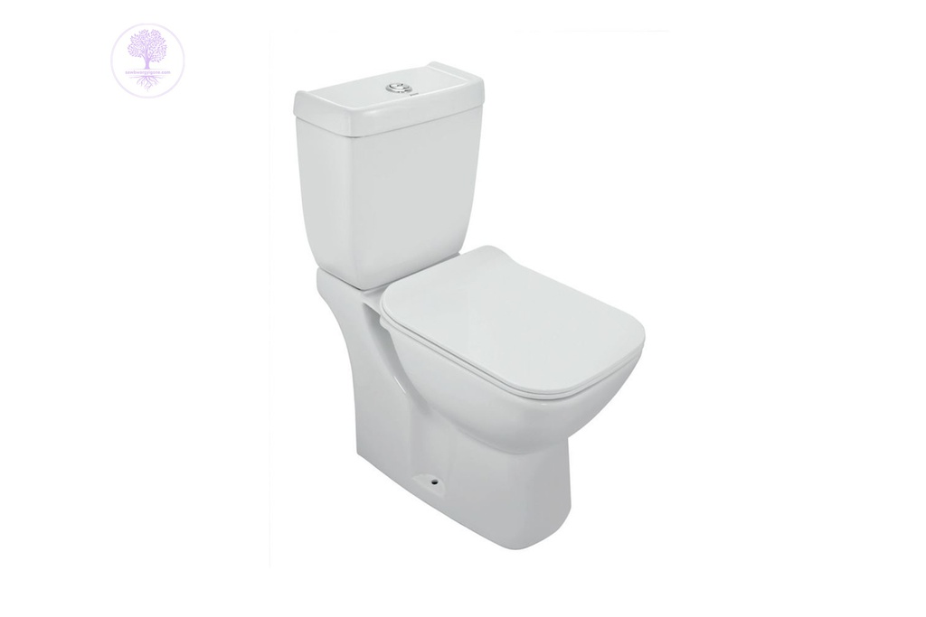 Jaquar Bowl with cisterm for coupled WC with UF soft close slim seat cover, Hinges, Fixing accessories