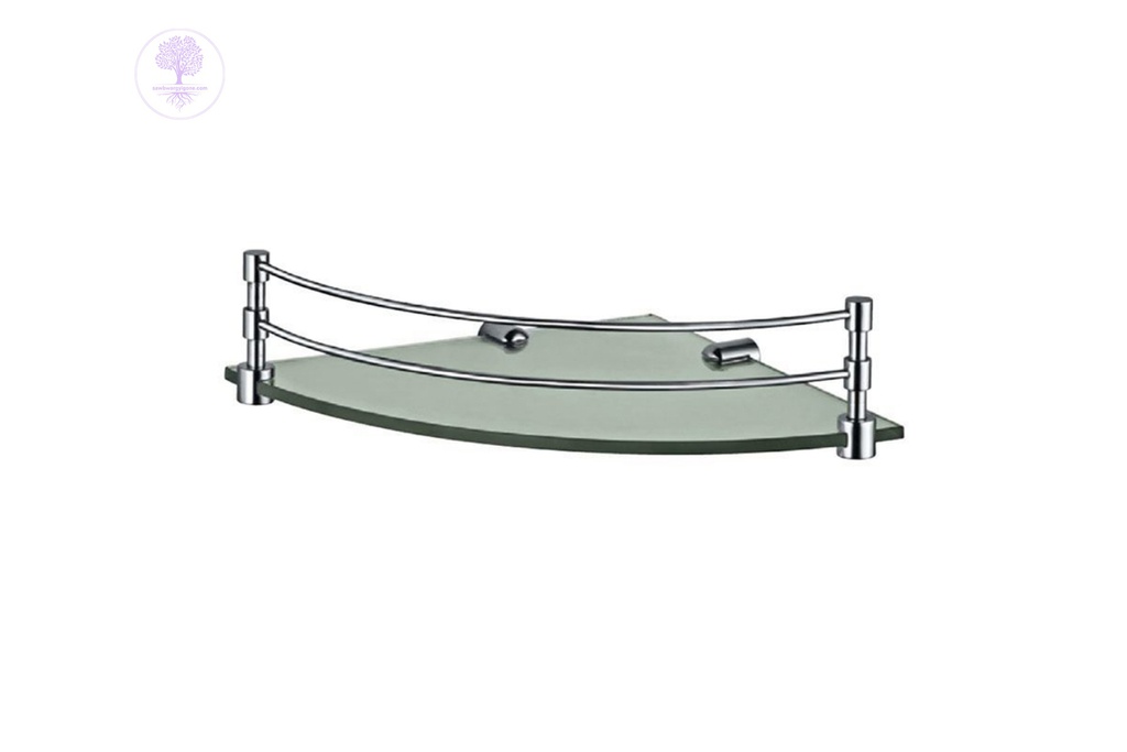 Jaquar Corner Glass Shelf (with Bracket)