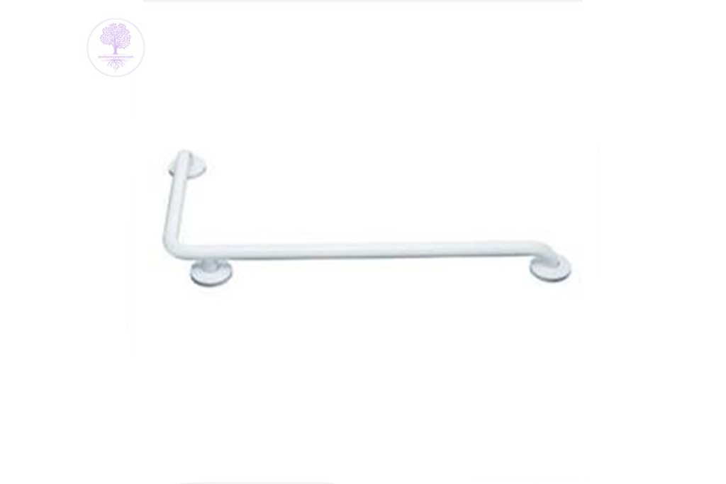 Left 90° Angle, Jaquar Grab Bar, White