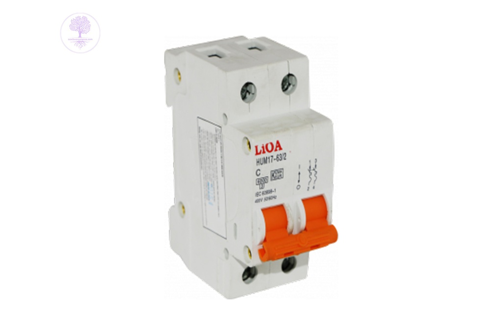 16A, LiOA, Double Pole MCB/ Short Circuit Breaking Capacity 10kA