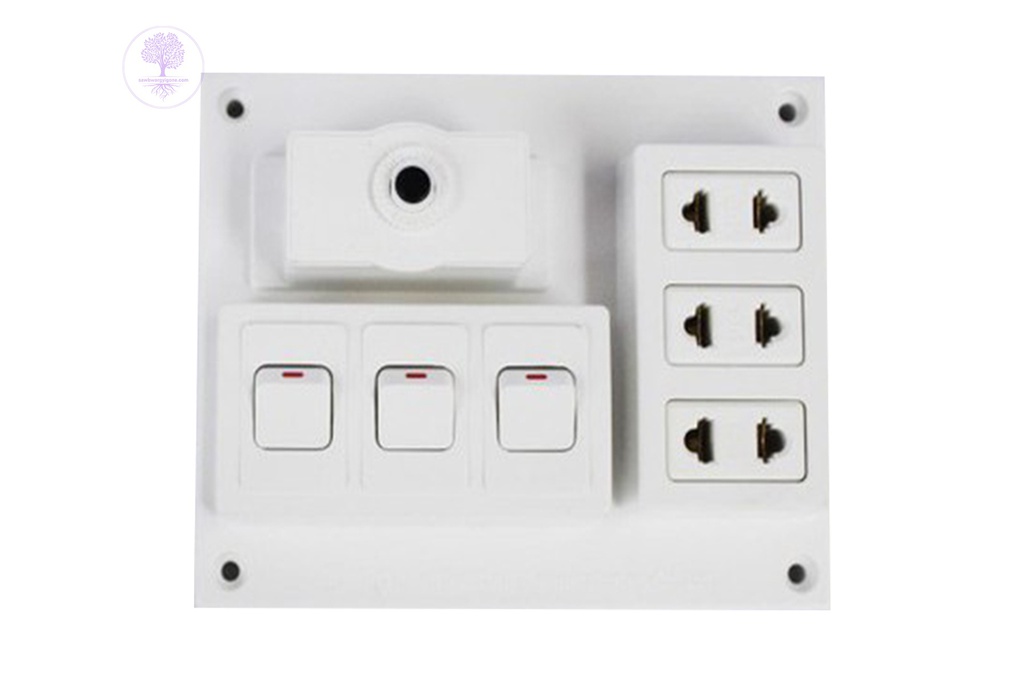 LiOA, Electrical Board with Circuit Breaker 15A & 3 10A Switch