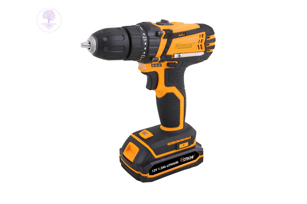 12V, with Extra Battery, Hoteche Cordless Drill 