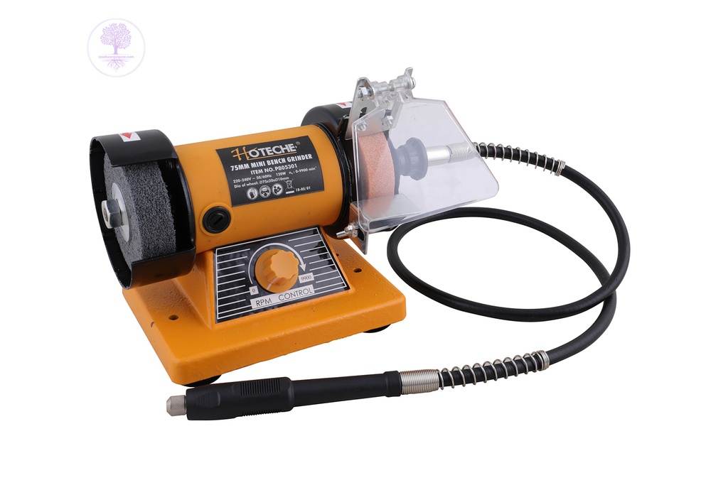 150W, 75mm, Hoteche Mini Bench Grinder