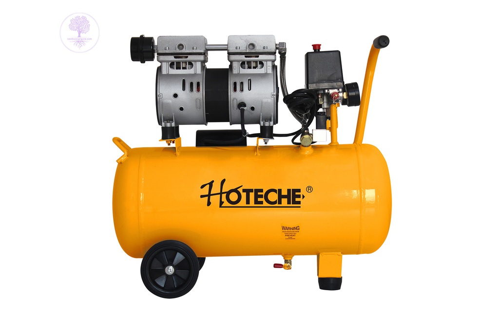 750W, 24L, Hoteche Silent Oil Free Mini Air Compressor