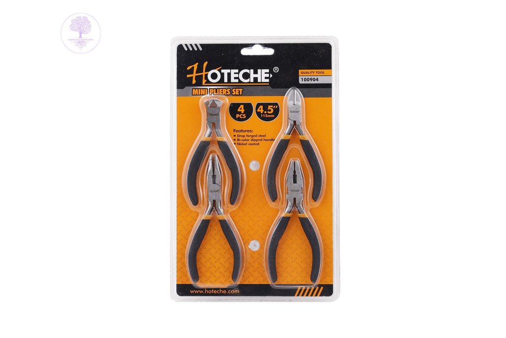 4.5"/115mm 4pcs HOTECHE Mini Pliers Set