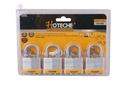 [181502] 40mm*4 HOTECHE Laminated Padlock set