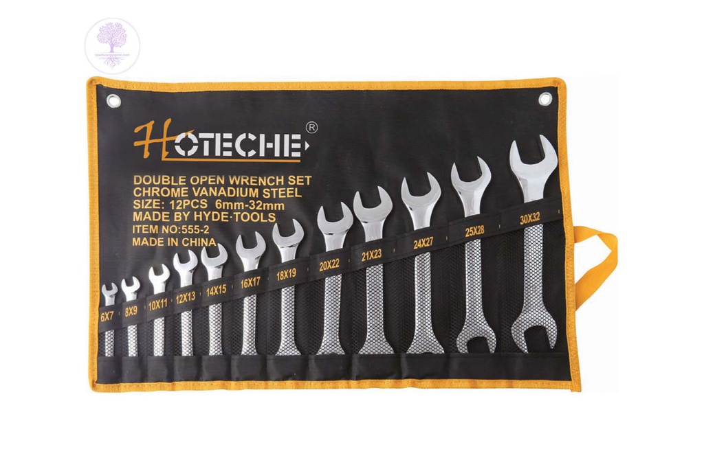 12pcs HOTECHE Double Open End Spanner Set