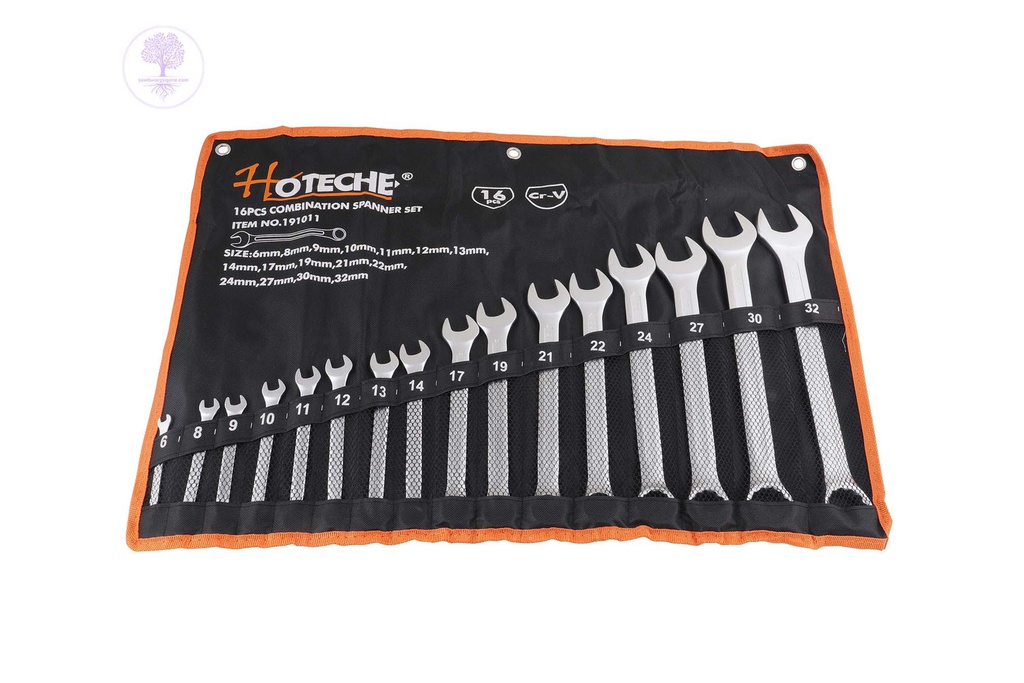 16Pcs HOTECHE Combination Spanner Set