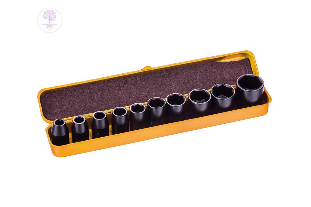 10Pcs 1/2" HOTECHE Dr. Impact Socket Set(Metric)