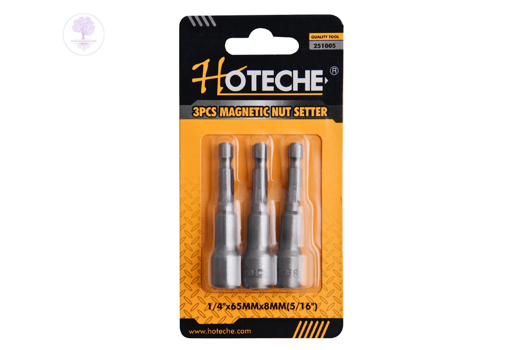 3pcs (1/4*65mm*8mm) HOTECHE Magnetic Nut Setter