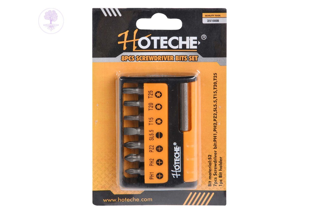 8pcs HOTECHE Screwdriver Bits Set