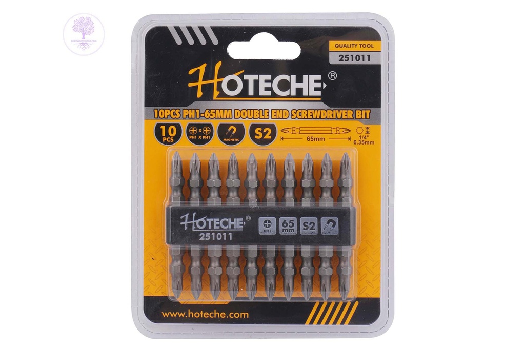 10Pcs PH1-65mm HOTECHE Double End Screwdriver Bit 