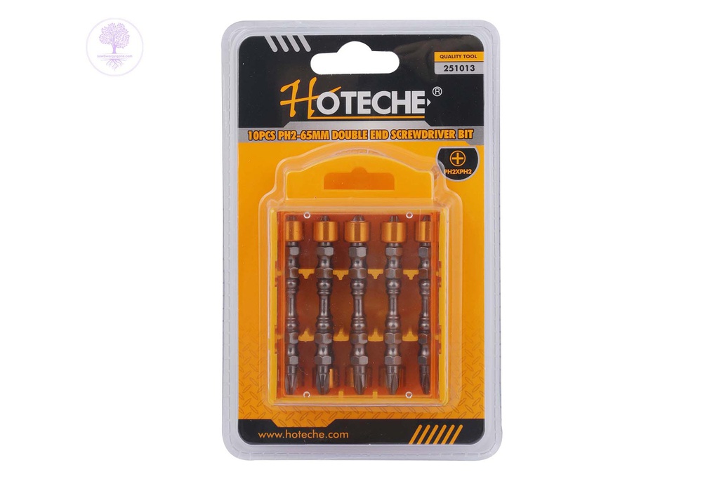 10Pcs PH2-65mm HOTECHE Double End Screwdriver Bit 