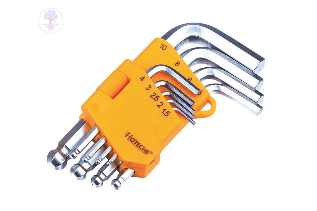 9pcs (Short, Ball End) HOTECHE Hex Key Set