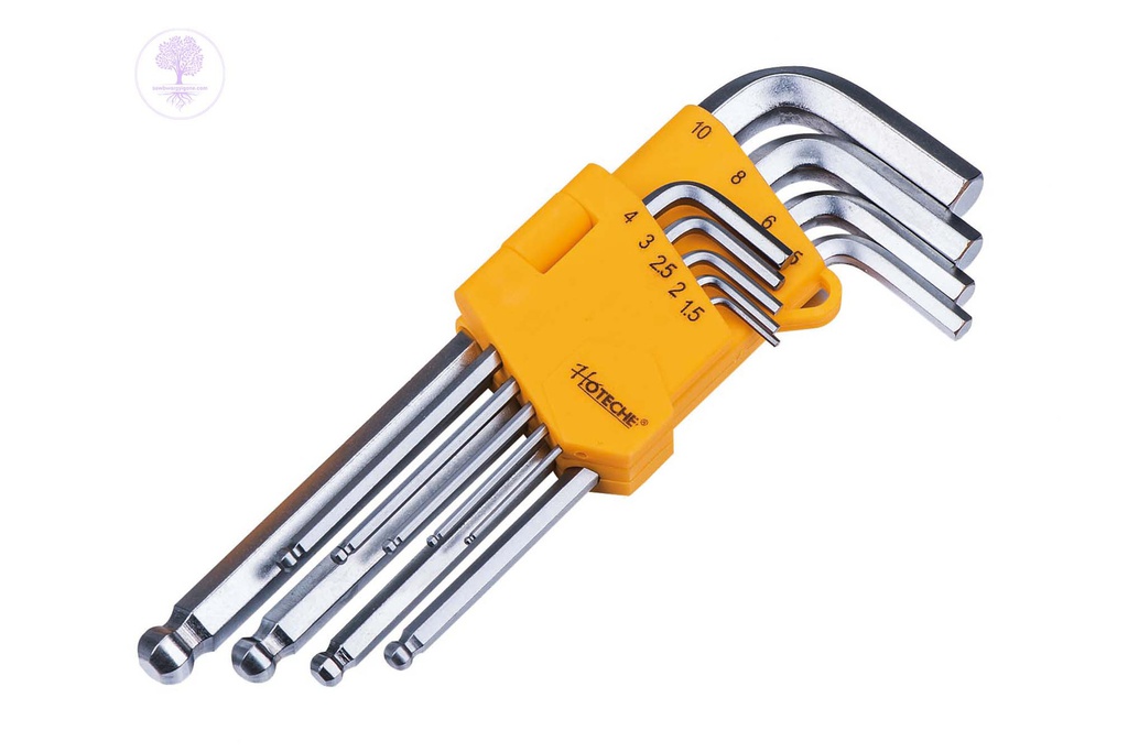 9pcs (Long, Ball End) HOTECHE Hex Key Set