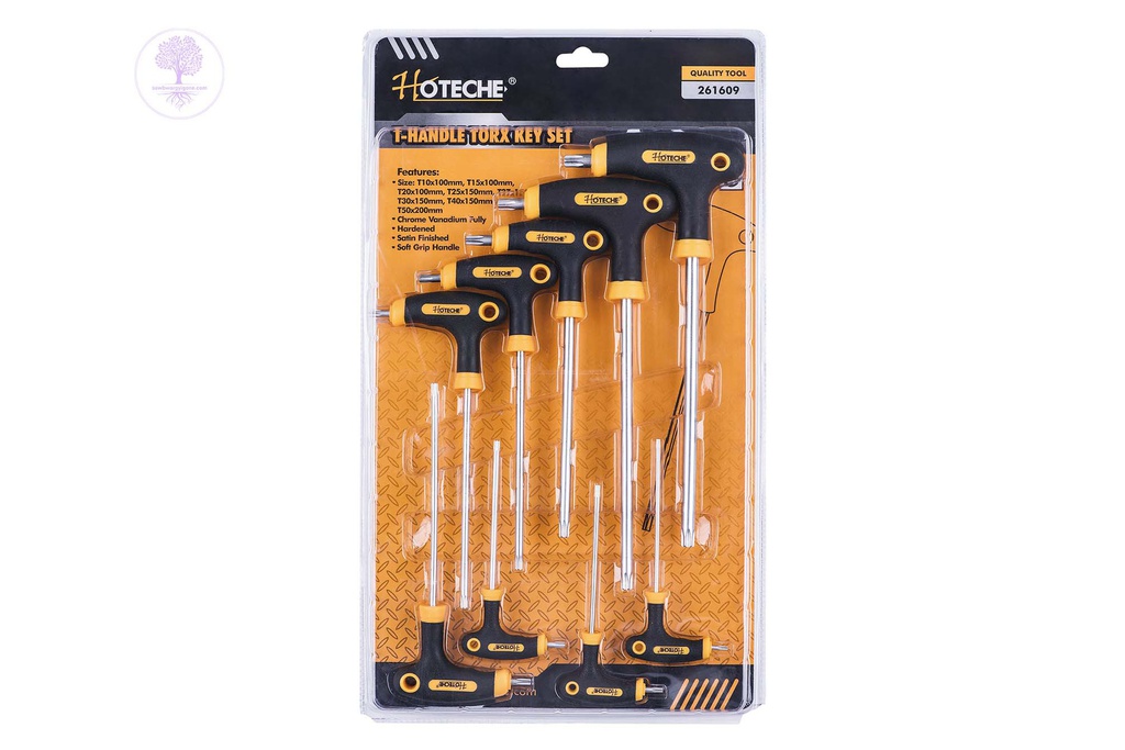 9pcs T-Handle HOTECHE Torx Key with Ball Point