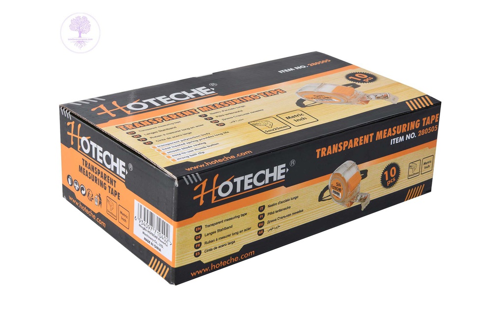 5mx25mm HOTECHE Transparent Measuring Tape