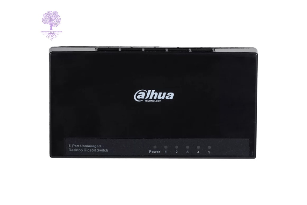 Dahua, 5-Port Desktop Gigabit Ethernet Switch (Light plastic body)