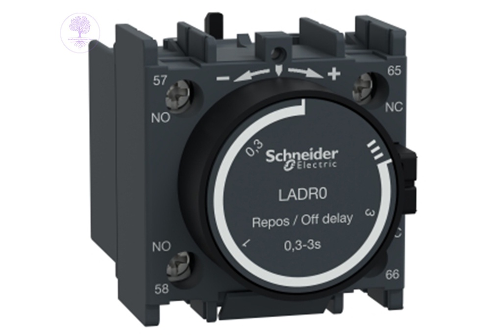 (Off,1NO+1NC,0.1..3s) Time Delay auxilliary contact, Schneider