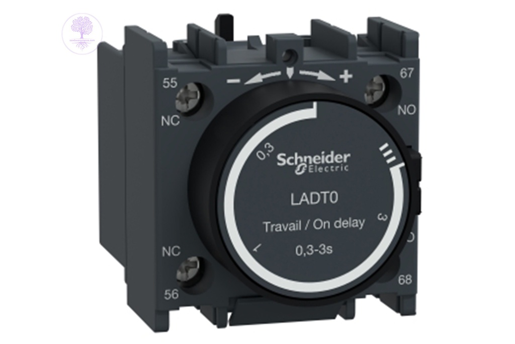 (On,1NO+1NC,0.1..3s) Time Delay auxilliary contact, Schneider