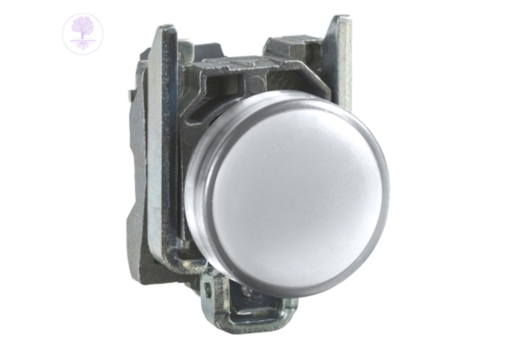 24V LED Pilot Light Body White ( Metal ), Schneider