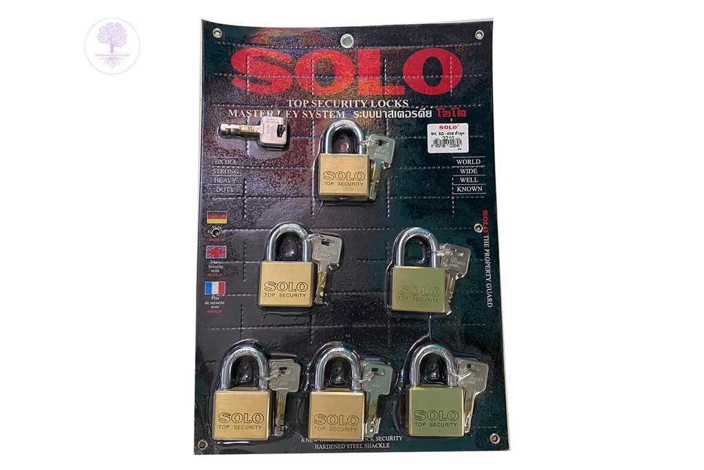 MK No. 4507 - 40mm/6 SQ, Master Key Gold (Short) (Six Pair), SOLO