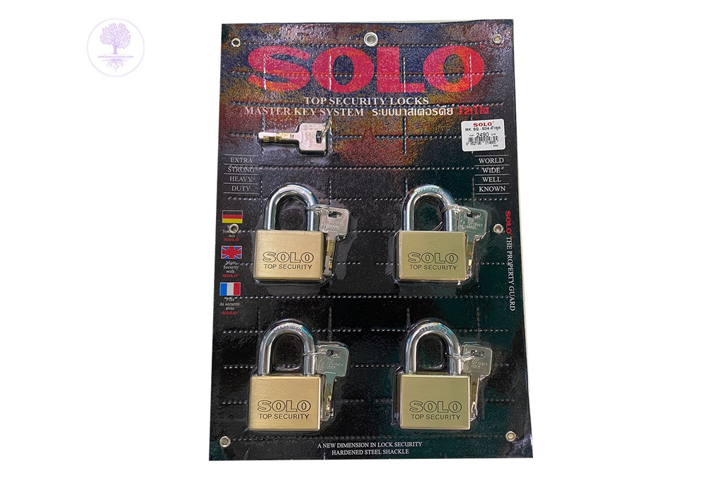 MK No. 4507 - 50mm/4 SQ, Master Key Gold (Short) (Four Pair), SOLO