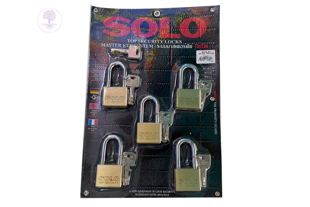 MK No. 4507 - 40mm/5 SQL, Master Key Gold Long (Five Pair), SOLO