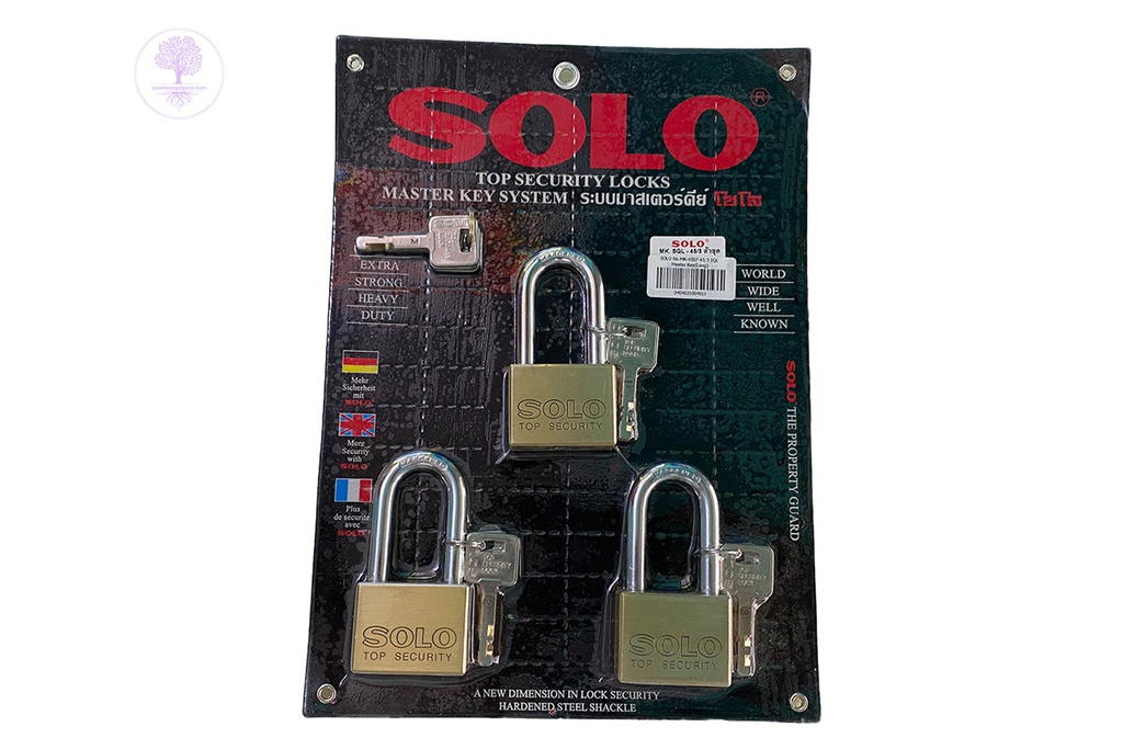 MK No. 4507 - 45mm/3 SQL, Master Key Gold Long (Three Pair), SOLO