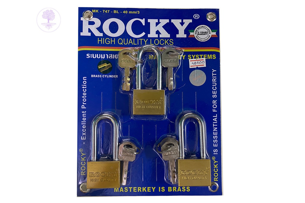 MK No. 747 - 40/3 (L), Master Key Gold (Long) (3 Pair), ROCKY 