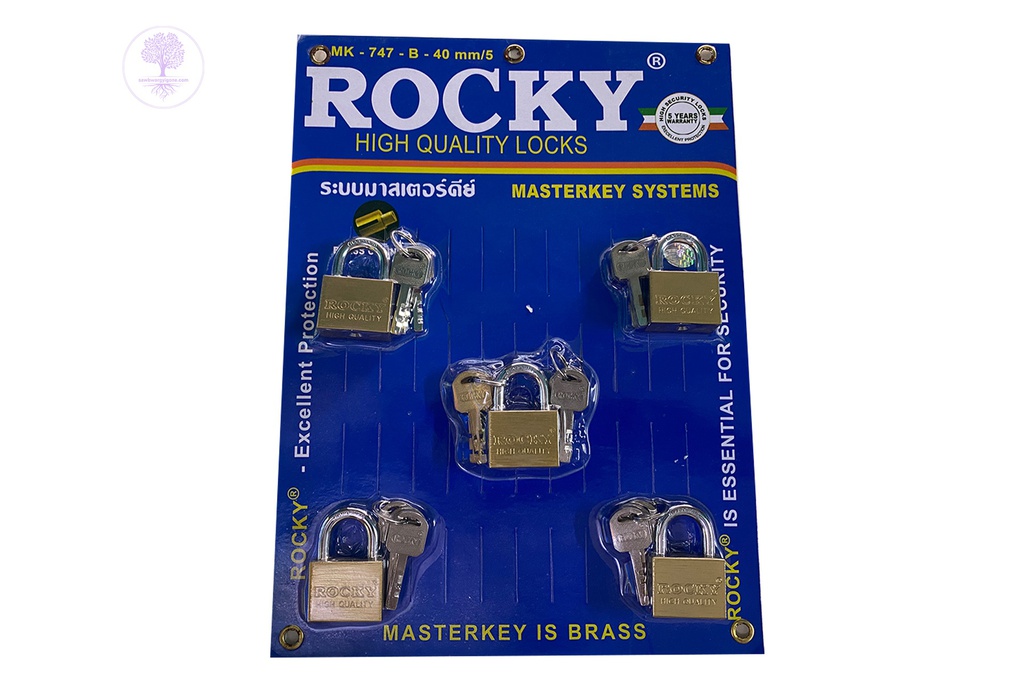 MK No. 747 - 40/5 (S), Master Key Gold (Short)(5 Pair), ROCKY 